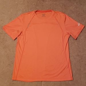 Asics Men's Orange Short Sleeve Shirt